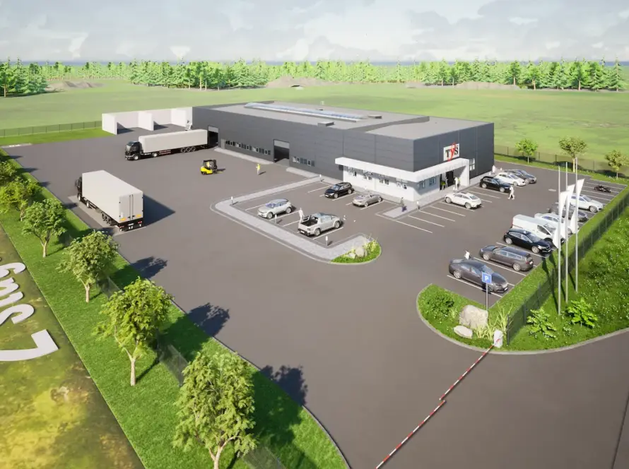 Budynek hali magazynowej z częścią socjalno-biurową, boksów składowych wraz z obiektami towarzyszącymi - TYS 1 TYS-1