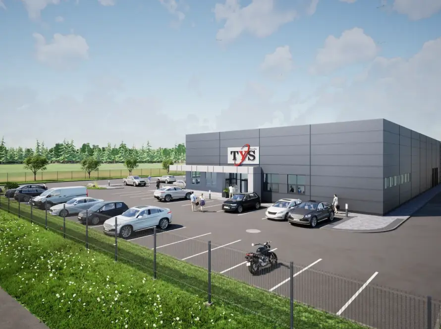 Budynek hali magazynowej z częścią socjalno-biurową, boksów składowych wraz z obiektami towarzyszącymi - TYS 2 TYS-2