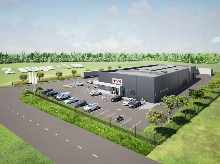 Budynek hali magazynowej z częścią socjalno-biurową, boksów składowych wraz z obiektami towarzyszącymi - TYS 4 TYS-4